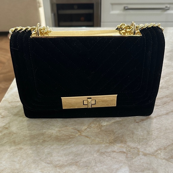 Aldo Handbags - Aldo Black and Gold Chain Shoulder Bag